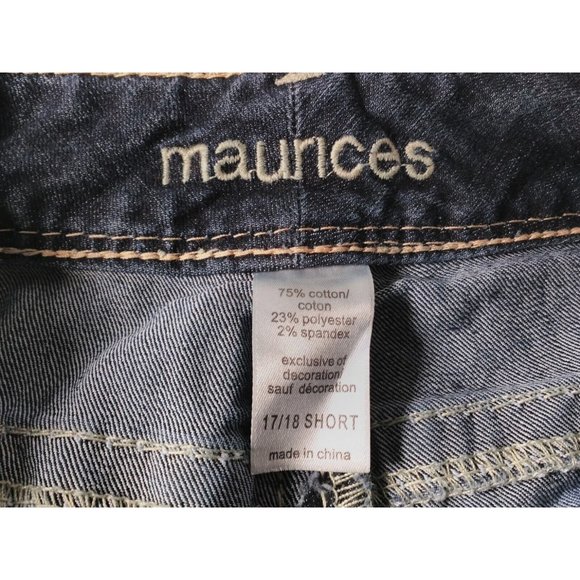 Maurices Embroidered Pockets Stretch Bootcut Jeans 17/18 Short 36x30 - Picture 3 of 6